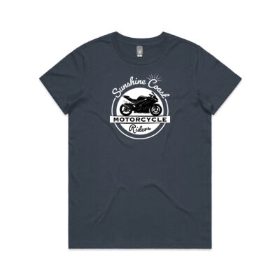 Sports Bike B&W *Front Logo* Womens Tee Thumbnail