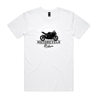 Sports bike B&W *Front Logo* Tee Mens Thumbnail