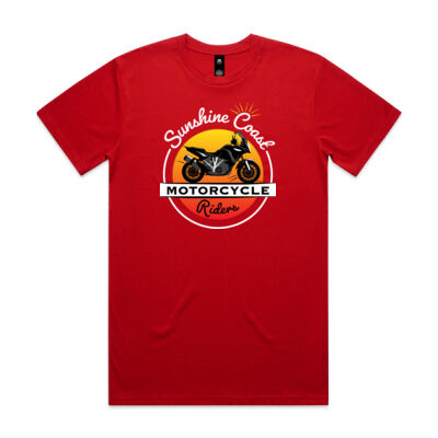 Adventure bike Sunset *Front Logo* Tee Mens Thumbnail