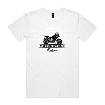 Adventure bike B&W *Front Logo* Tee Mens Thumbnail